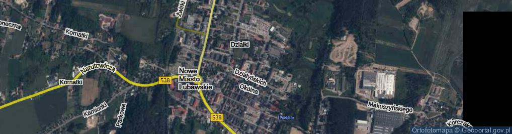 Zdjęcie satelitarne Szkolna ul.